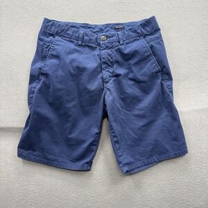 Good Man Brand Shorts Mens 31 Blue Chino Cotton Stretch 10 Inseam Casual Summer